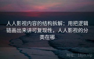 人人影视内容的结构拆解：用把逻辑链画出来讲可复现性，人人影视的分类在哪