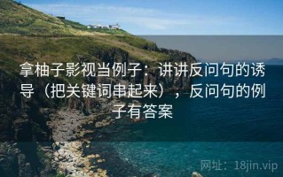 拿柚子影视当例子：讲讲反问句的诱导（把关键词串起来），反问句的例子有答案